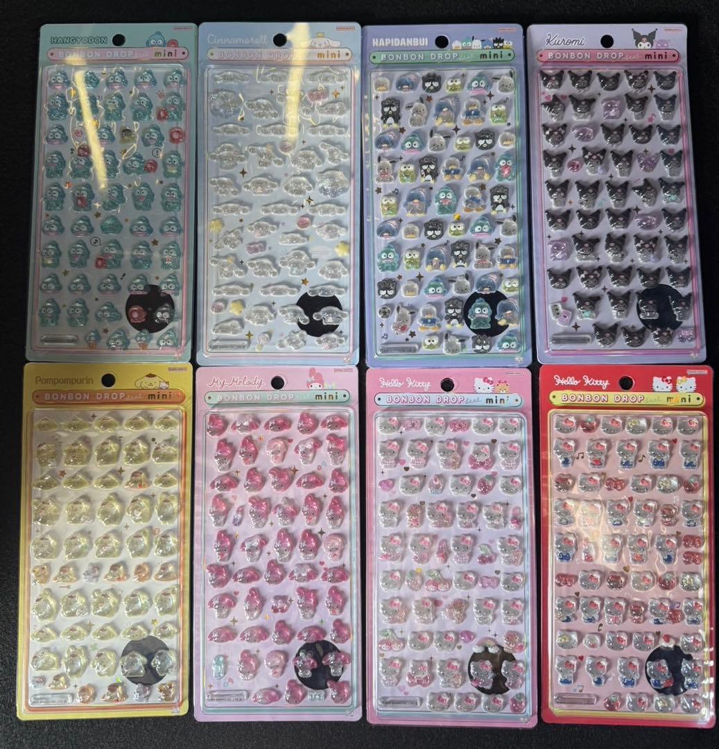 【正規品】ボンボンドロップシール サンリオmini コンプ 全8種