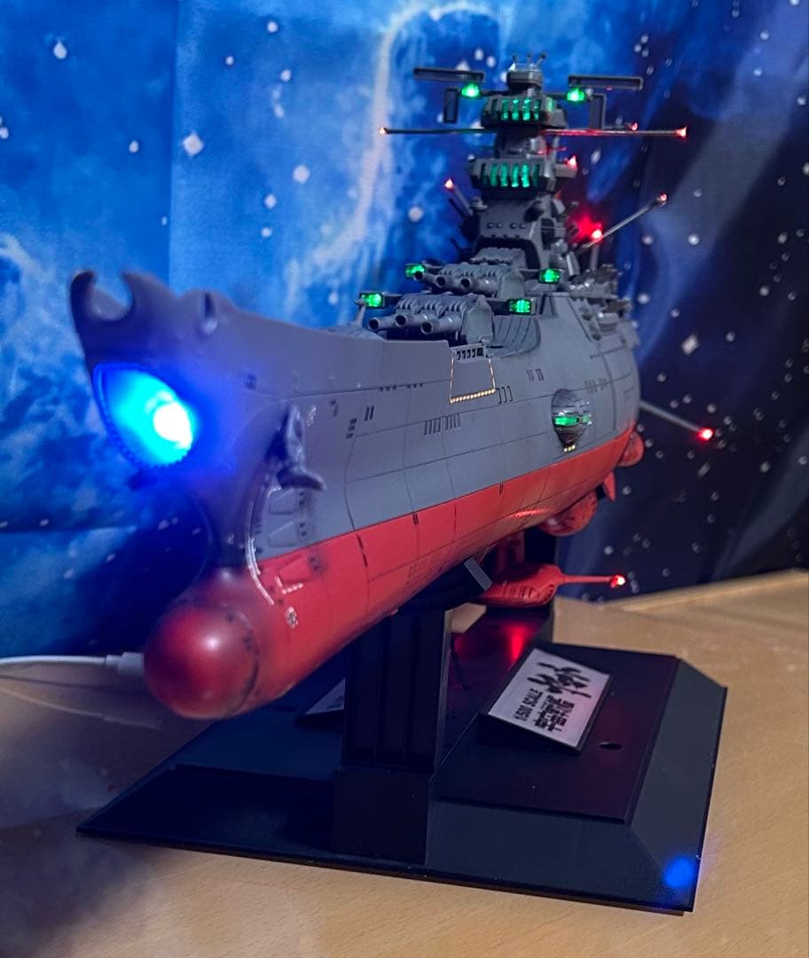 宇宙戦艦ヤマト2199 1/500フル電飾済み(今回はエンチョコちゃん)