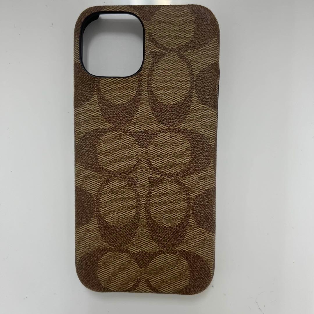 ☆限定商品☆ COACH iPhone15 ケース・シグネチャー キャンバス