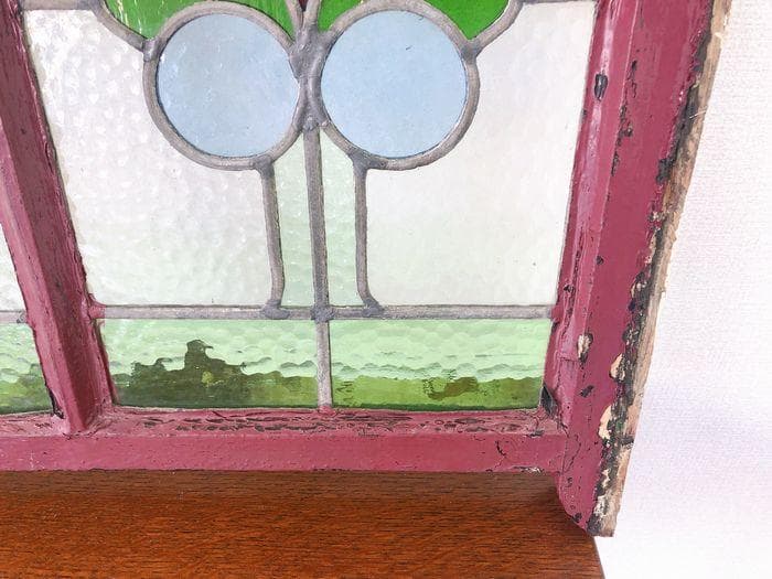 【最終値下げ】アンティーク 家具 ステンドグラス 1910年頃 英国 102A