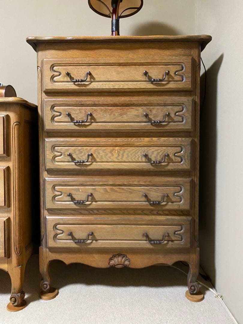 クラシックスタイル 木製チェスト 3 セット