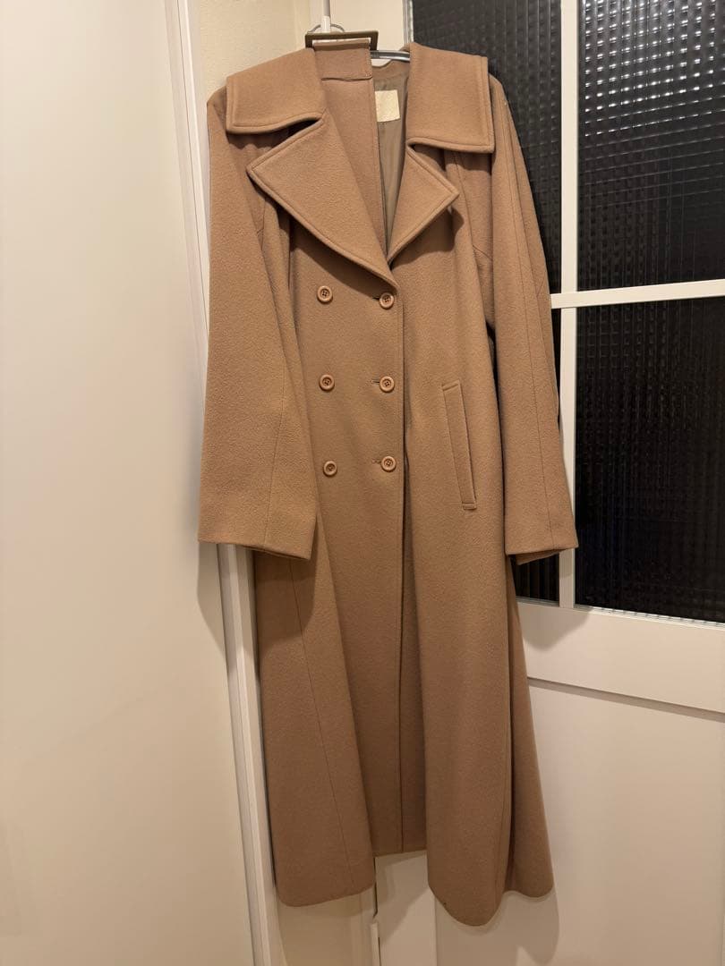 ジャケット・アウター eimy istoire belted chester coat camel