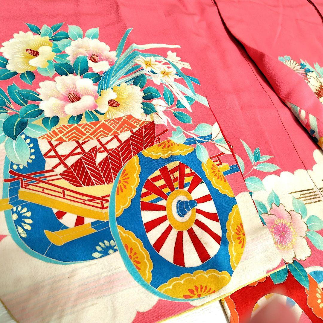 七五三　７歳　お祝い　アンティーク着物　大正ロマン