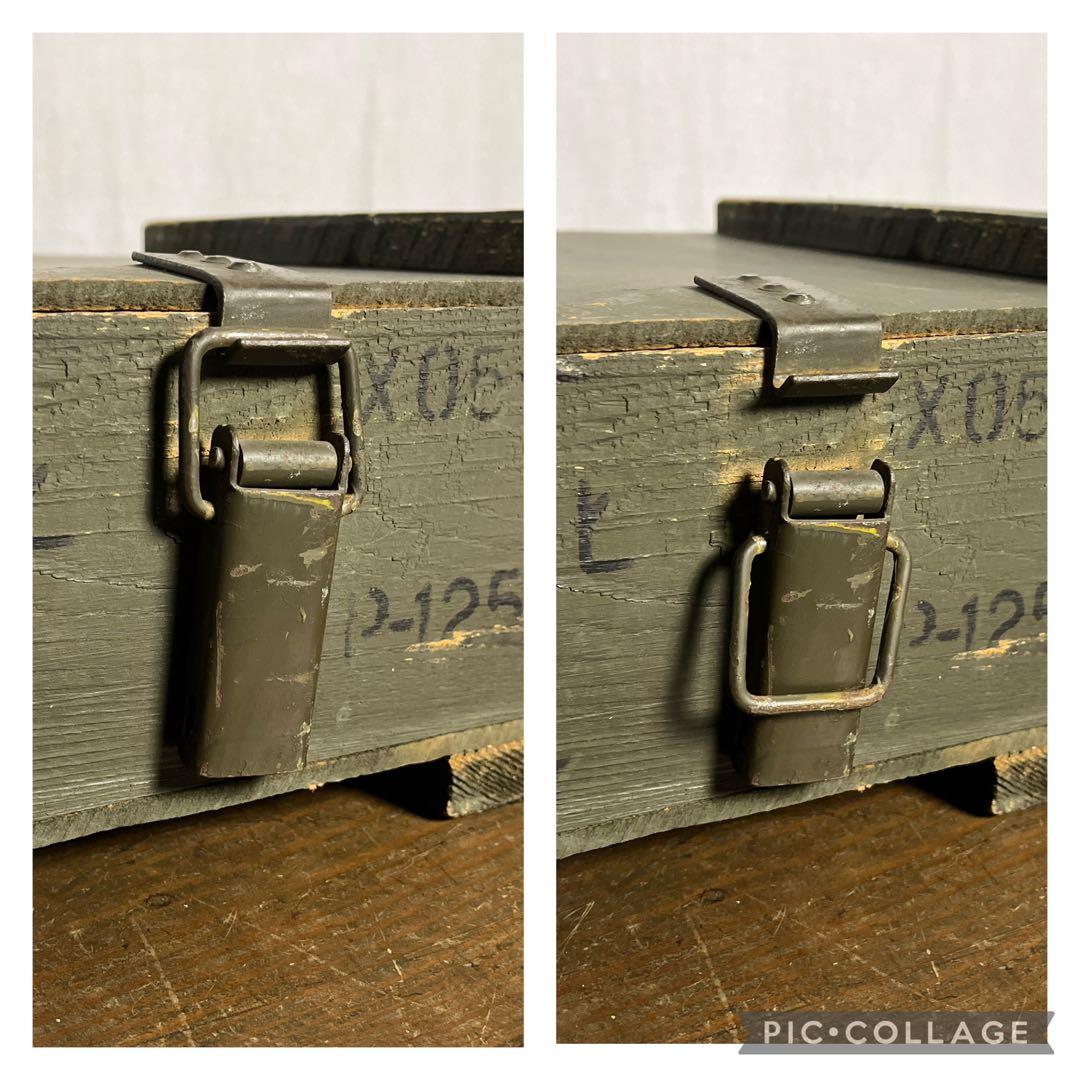 ユーロミリタリー実物◾️木製ボックス キャリーケース アンモボックス 収納ボックス