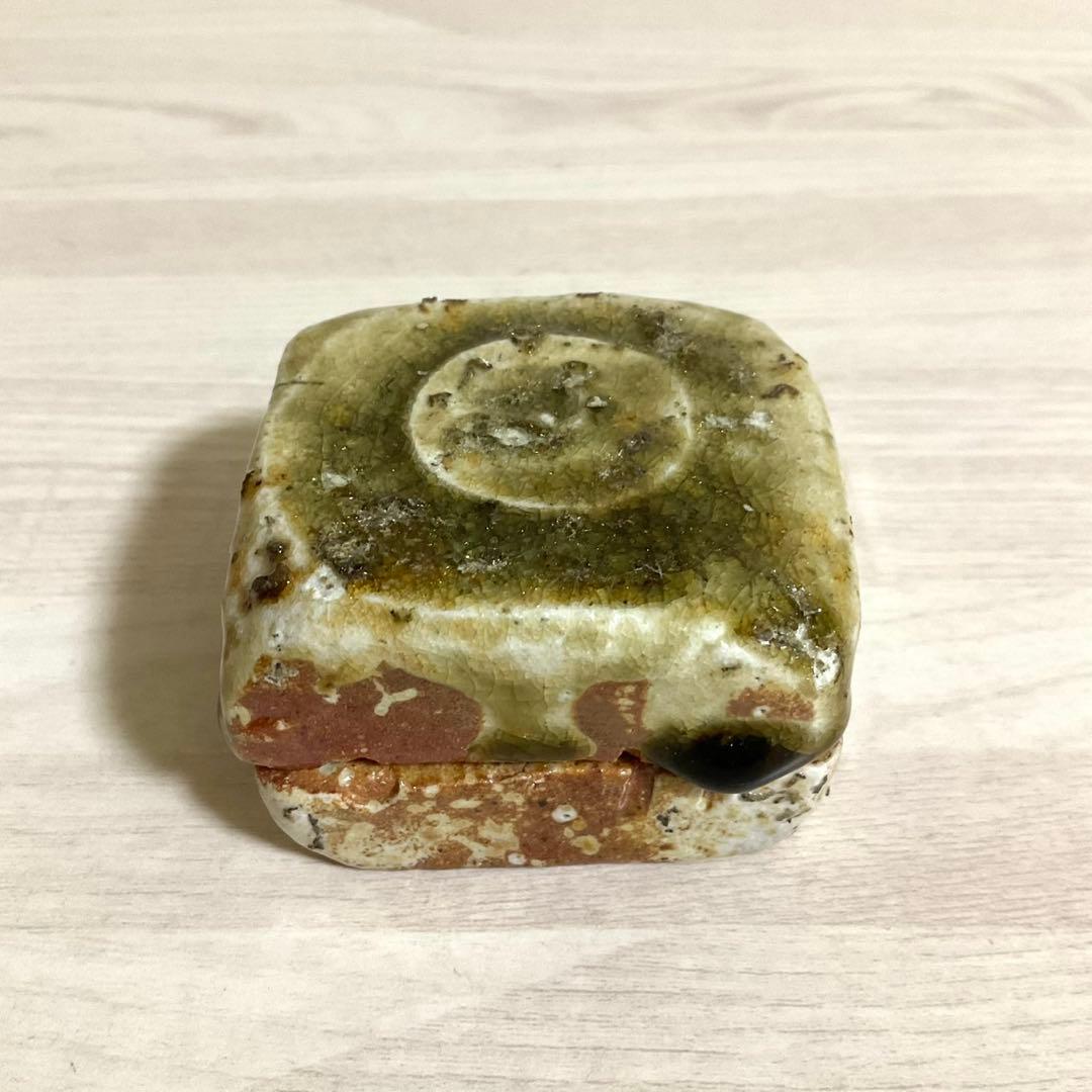 伊賀焼 香合 清文 木箱付き 共箱 茶道具 茶道 香道 香炉 香入