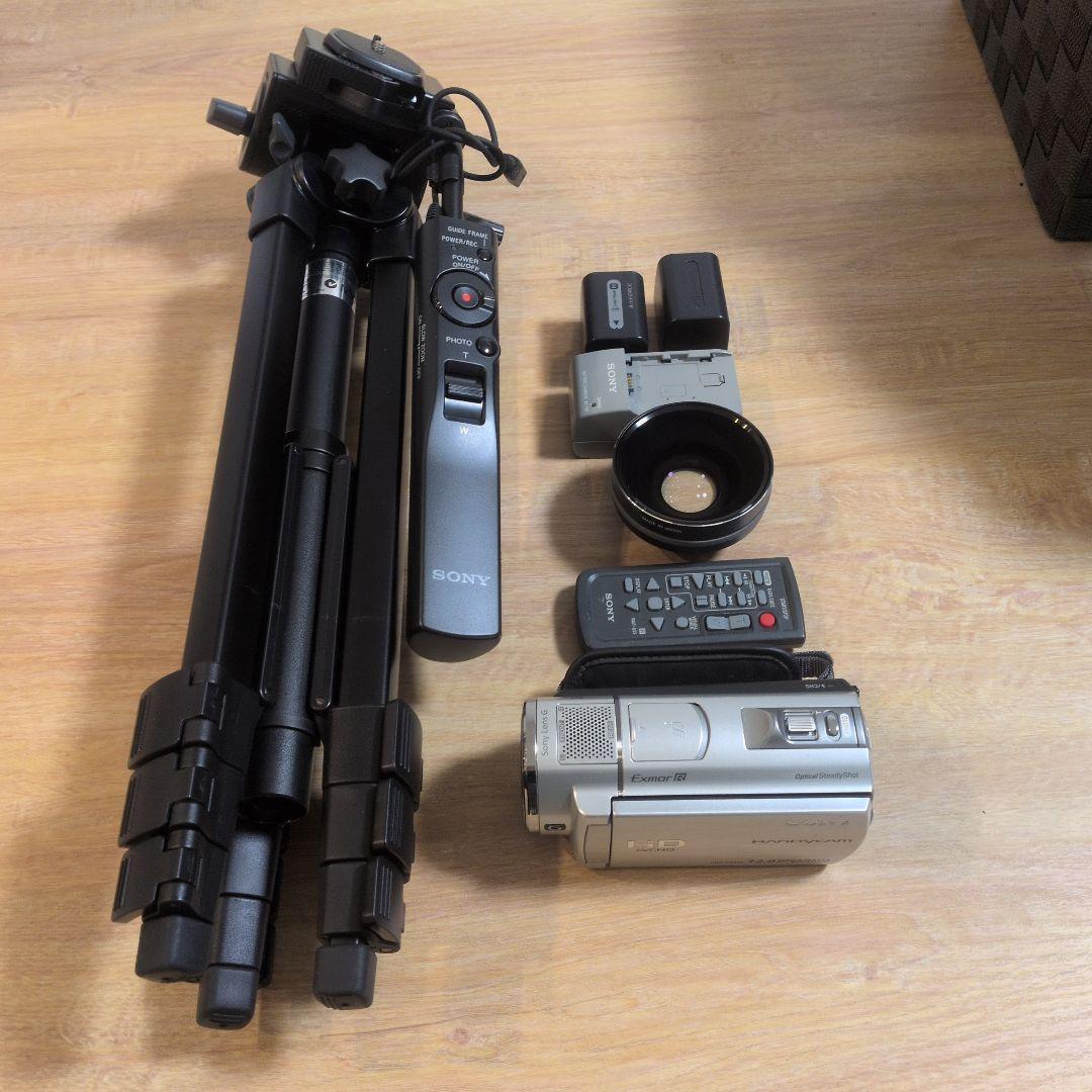 Sony Handycam HDR-CX500 本体 ワイドレンズ 三脚