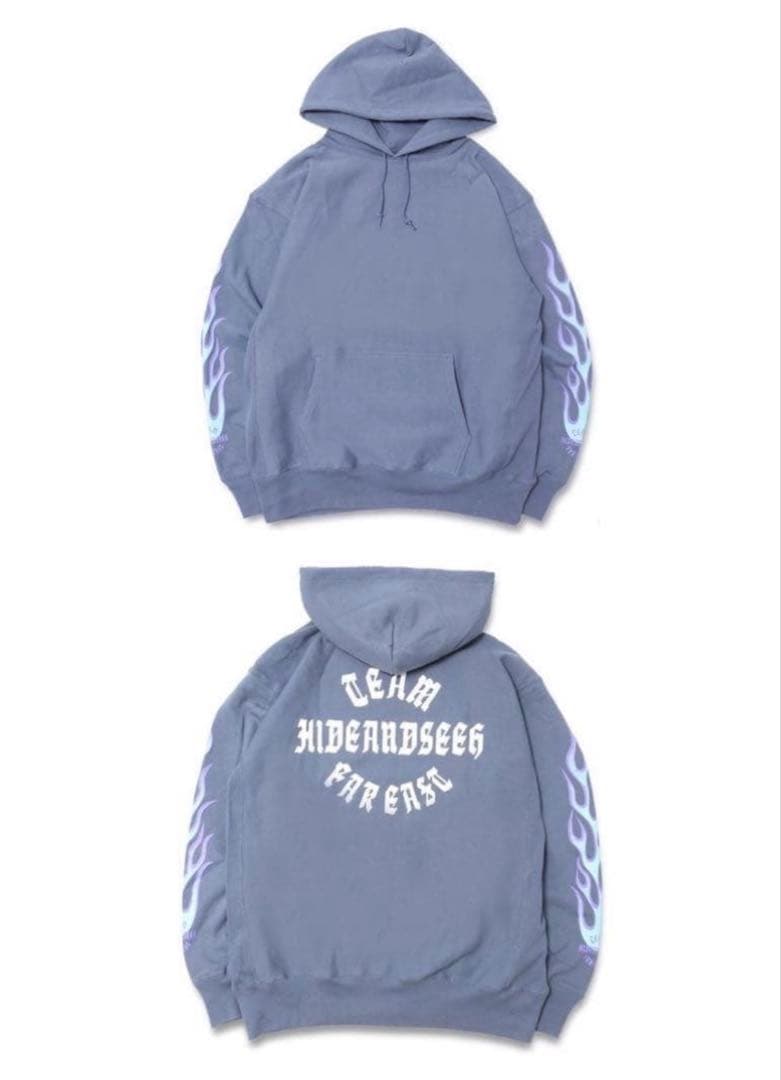 22AW ハイドアンドシークHIDEANDSEEKフレイムパーカー キムタク着