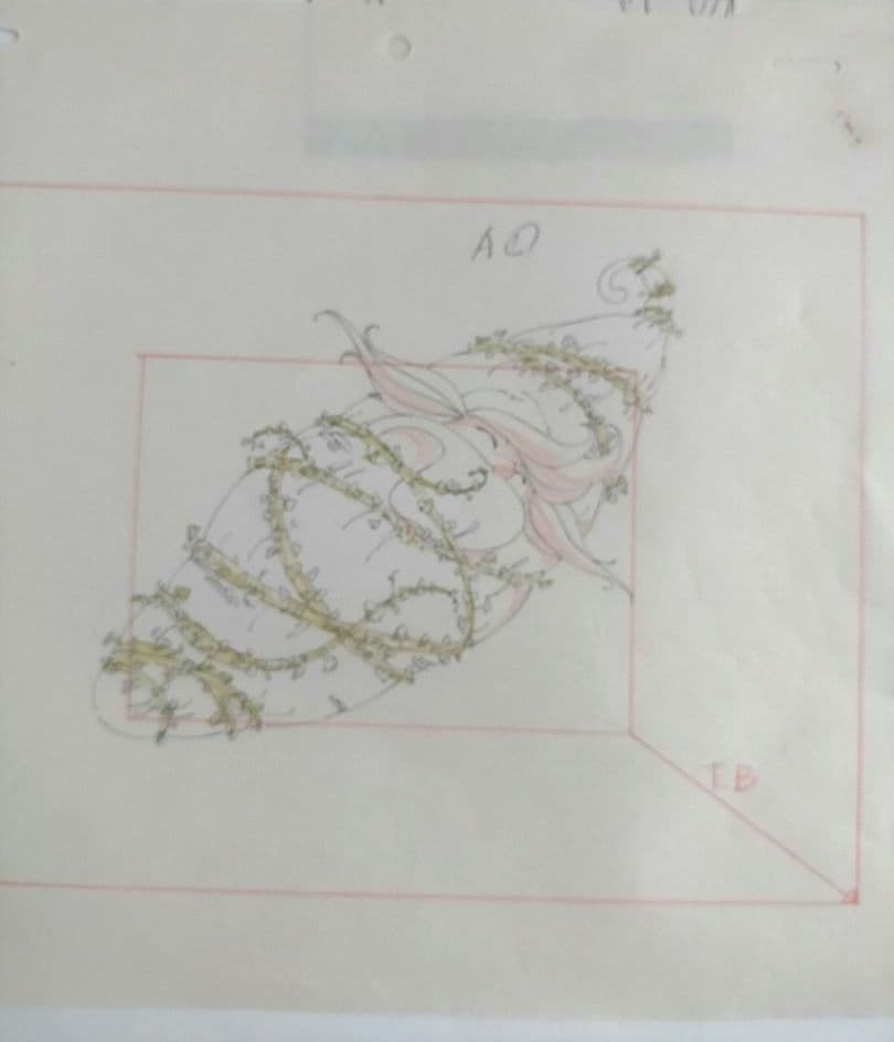 セル画　とんがり帽子のメモル　リュックマン