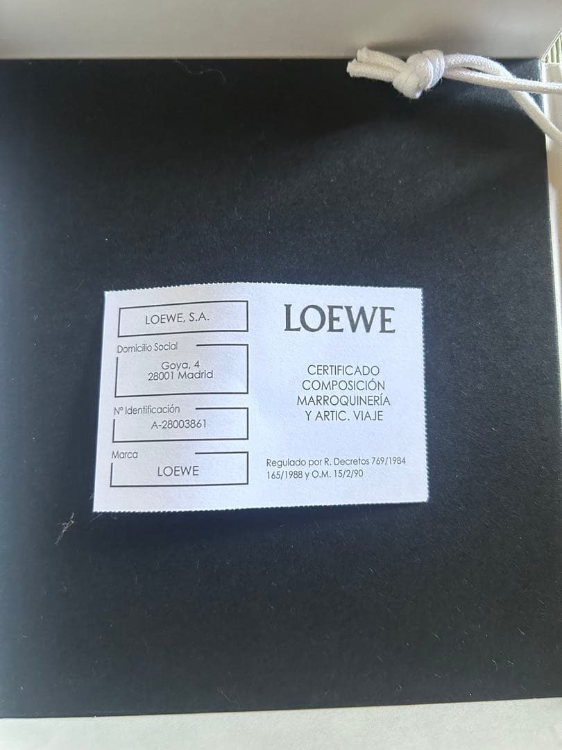 LOEWE ネイビーレザー パスケース