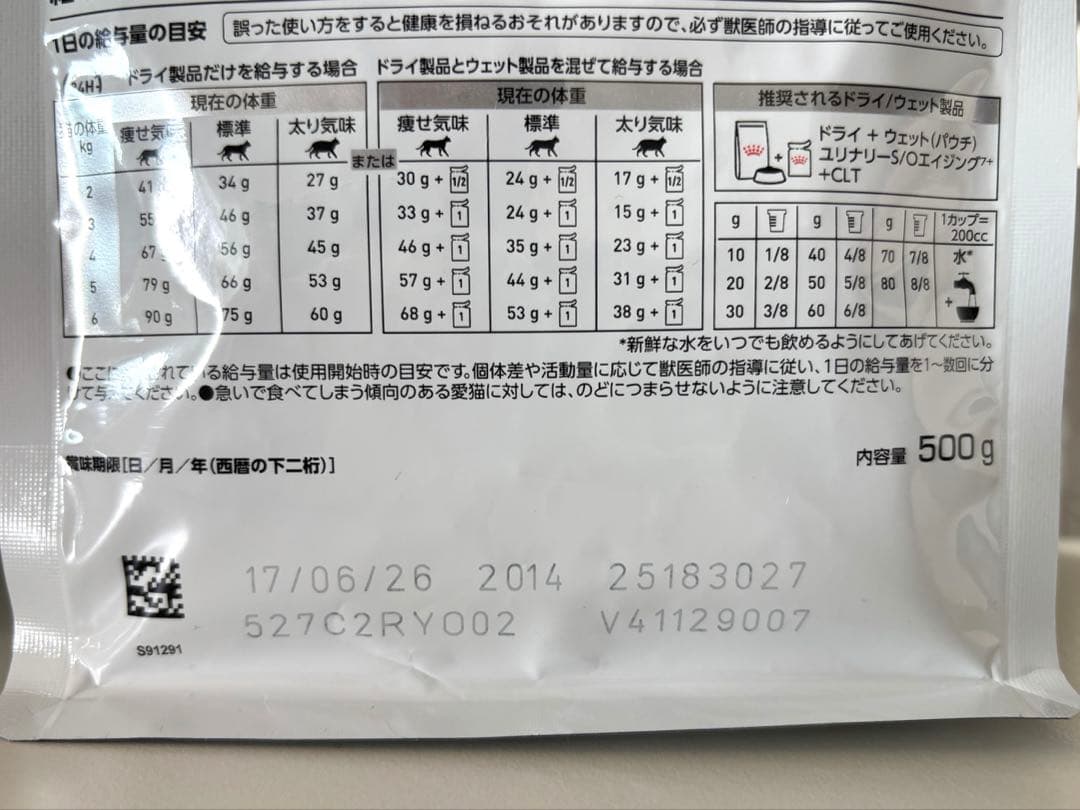 ロイヤルカナン ユリナリーS/O エイジング7+ CLT 猫用 500g×5袋