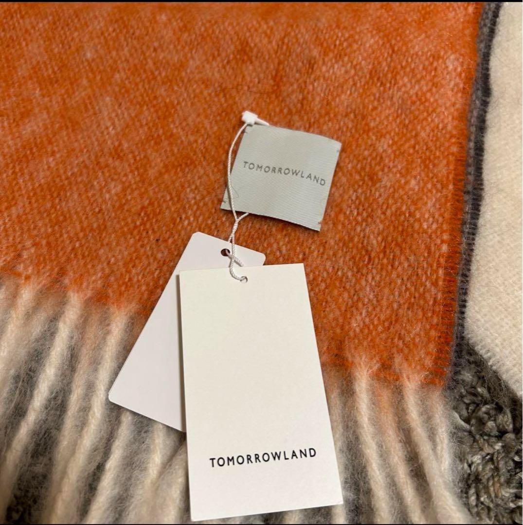 【美品　タグ付き　人気】TOMORROWLAND☆マフラー☆ブラウン系