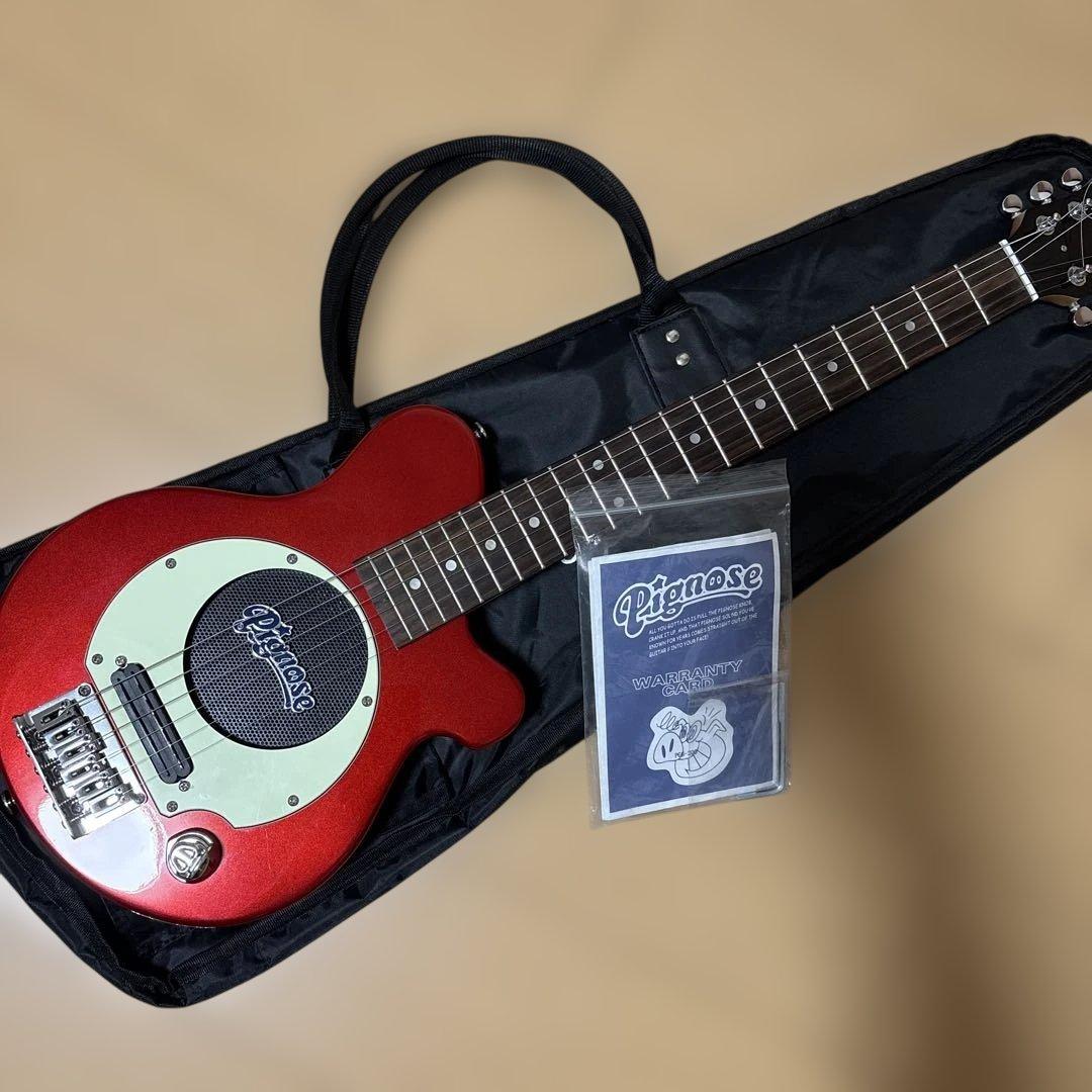 Pignose（ピグノーズ）PGG-200 アンプ内蔵ミニギター CAレッド