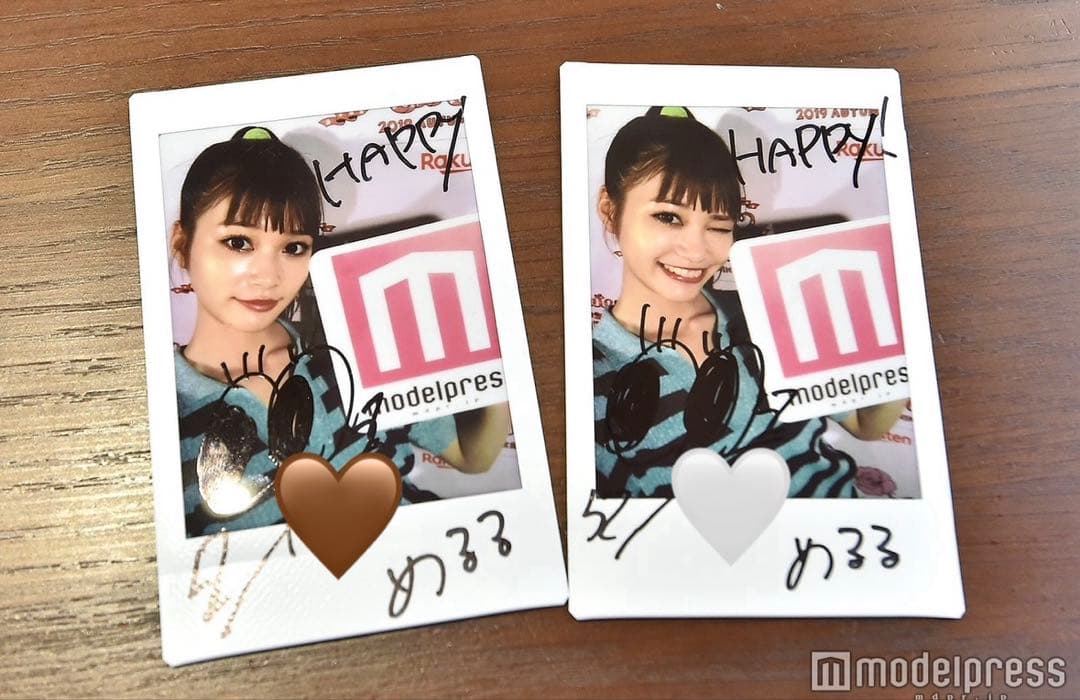 生見愛瑠 めるる モデルプレス 直筆サイン入り チェキ