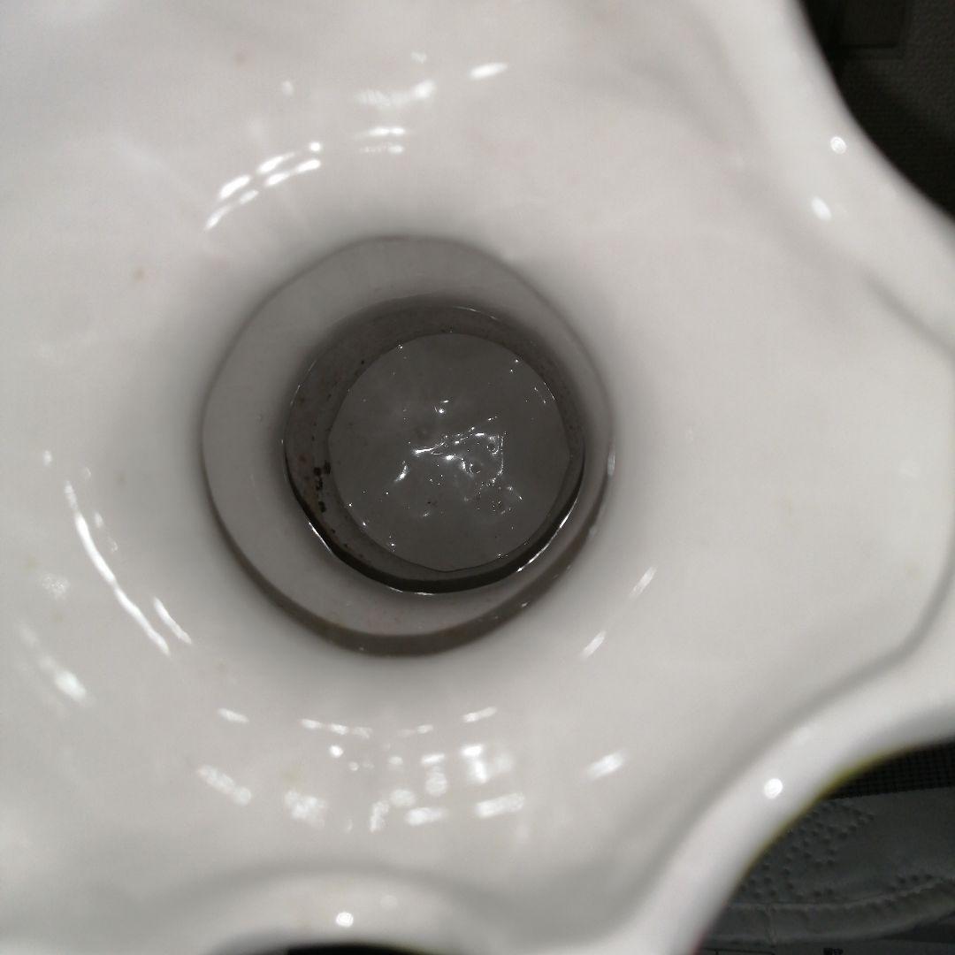 陶器製バラ装飾ピッチャー 高さ約30cmメイドインイタリア