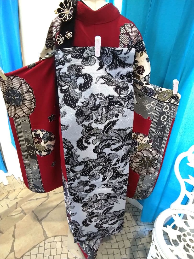 振袖フルセット、正絹振袖成人式、重ね衿、帯揚げ帯締め、高級袋帯、長襦袢