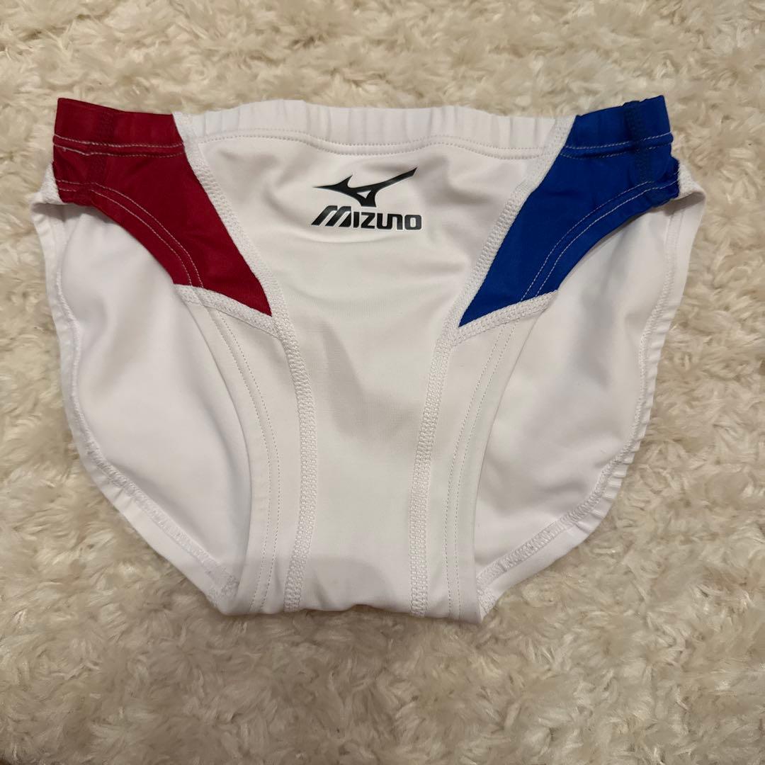 Mizuno 競泳用水着 ホワイト/レッド/ブルー