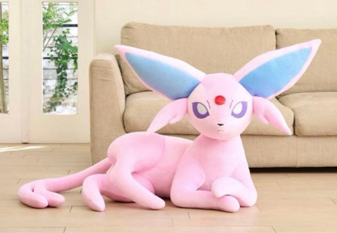 ポケモンセンター 等身大ぬいぐるみ エーフィ マスコット カード くじ 特典