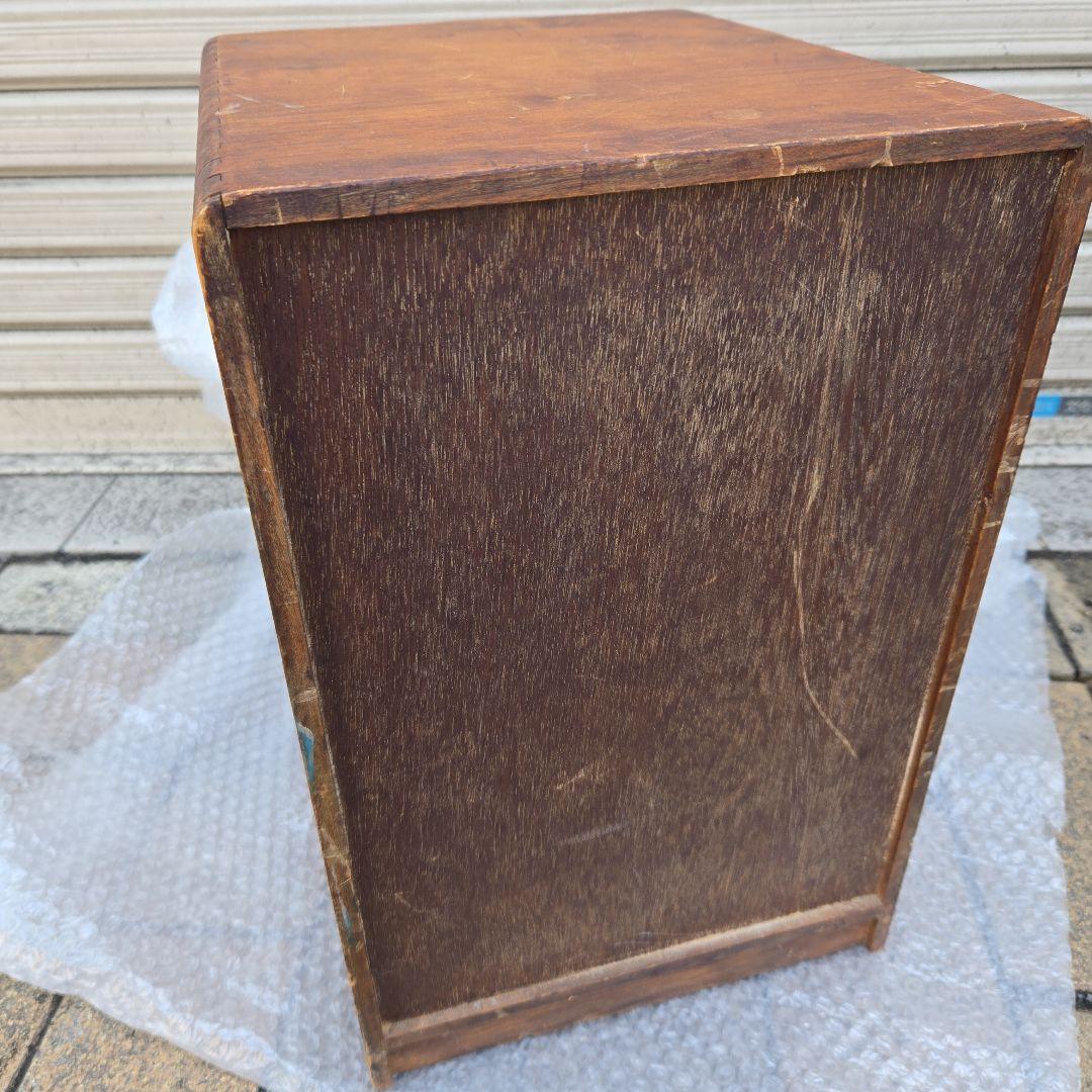 アンティーク雑貨　古道具　楢　ナラ　小引き出し　5段　木製引き出し