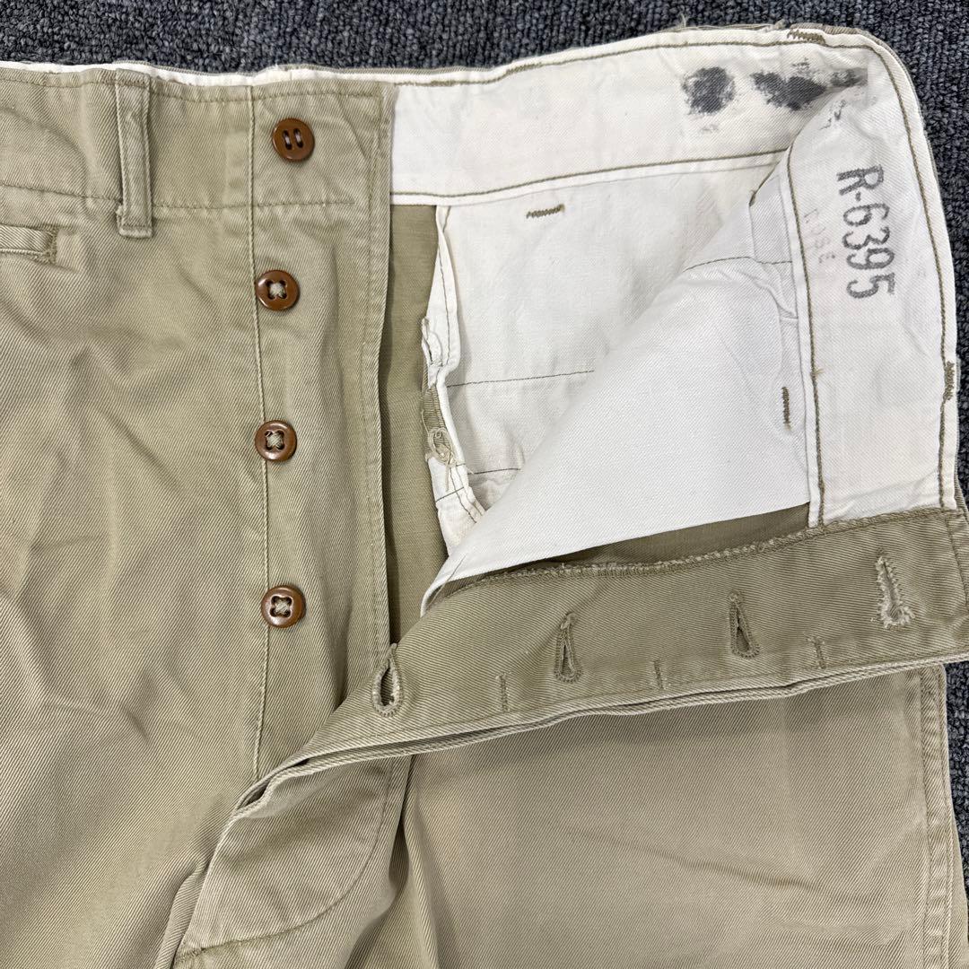 【米軍実物50s US ARMY M-45カーキチノパン32×35 1951年製