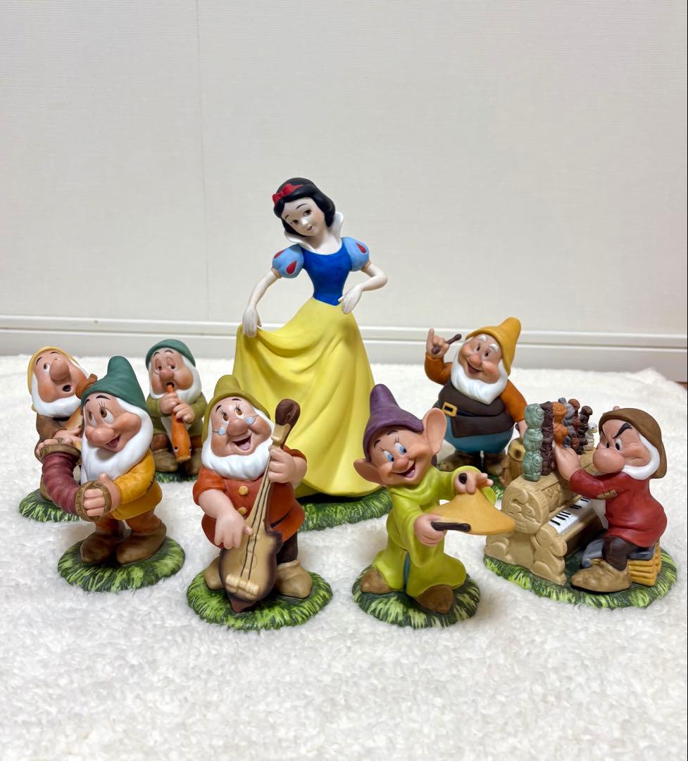 【希少】 白雪姫 7人の小人　加藤工芸　陶器　置物　ガーデンオーナメント　白雪姫