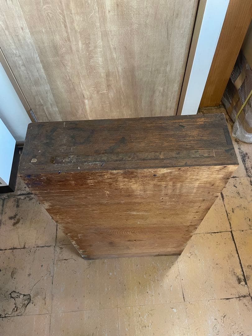 T【送料込み】活版印刷所から出た木の棚【古道具】【活版印刷】