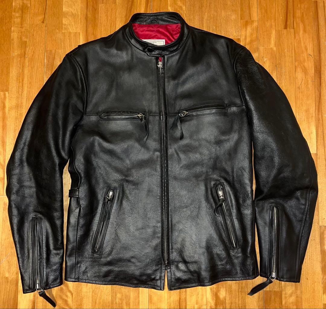 アヴィレックス AVIREX シングル レザー ライダース ブラック L