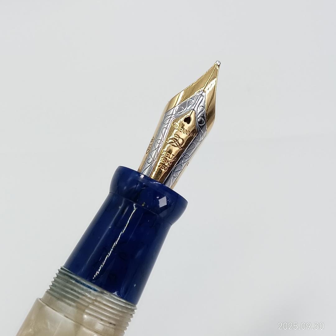 希少！ デルタ 限定948本 18K 万年筆 イスラエル 50 1998年