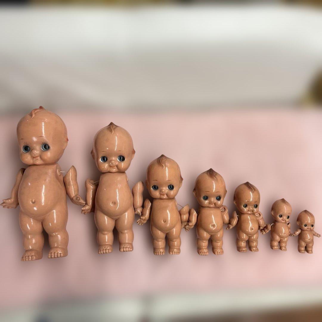 レトロ　セルロイド　キューピー　ビンテージ　ヴィンテージ　人形　当時物　昭和