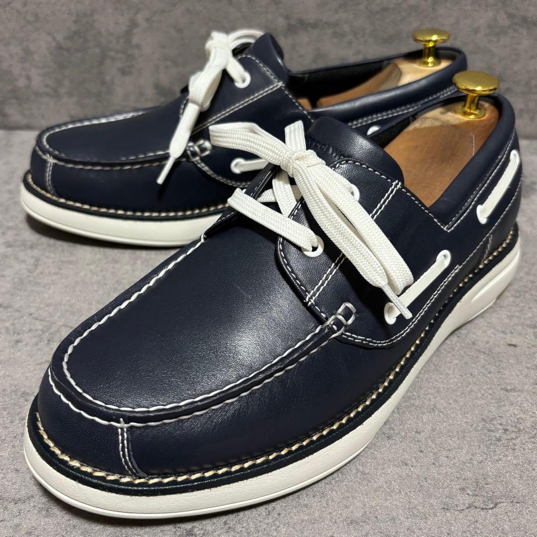 新品未使用　リーガルウォーカー　デッキシューズ　本革　ネイビー　2099