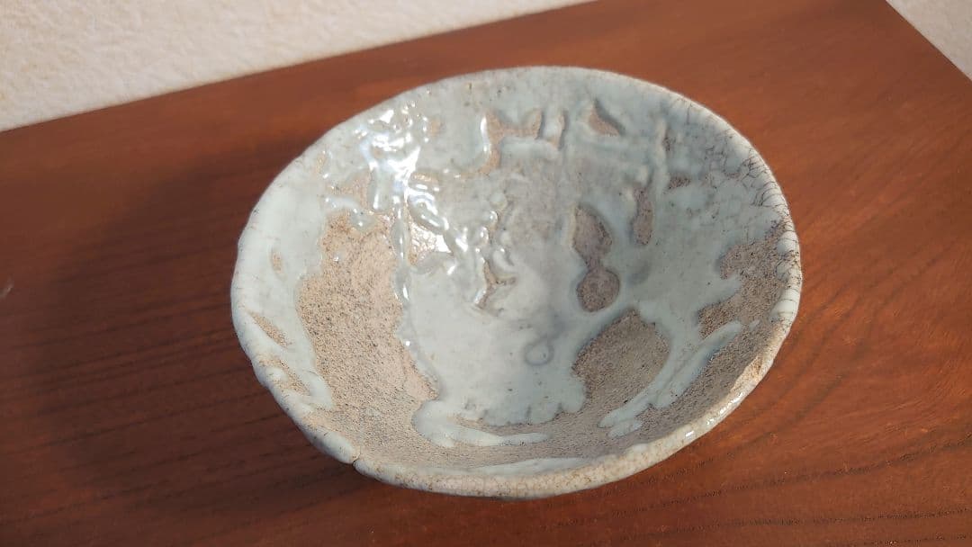 李朝　李朝茶碗　白釉　抹茶碗　朝鮮陶器　古玩　アンティーク李朝　１客