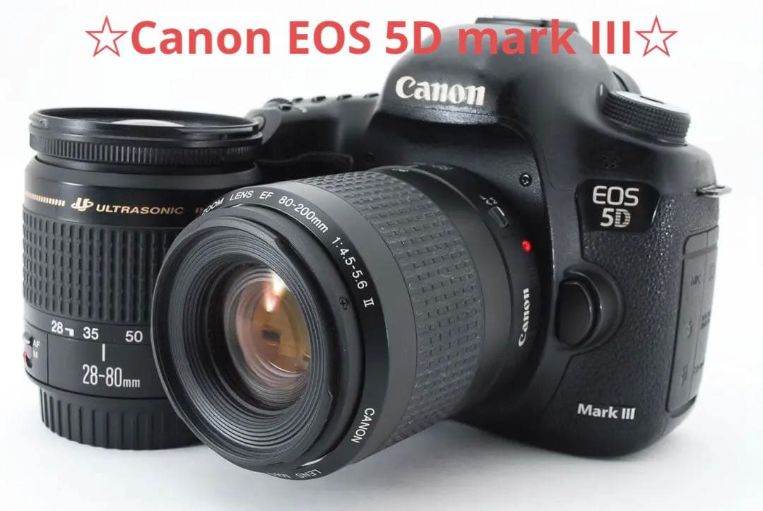 一眼レフカメラ CANON EOS 5D Mark IIIダブルレンズセット