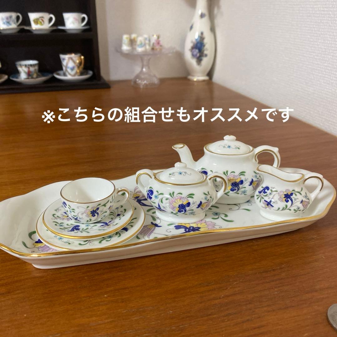 英国　コールポート パジェント　ペイジェント　ミニチュア　ティーセット