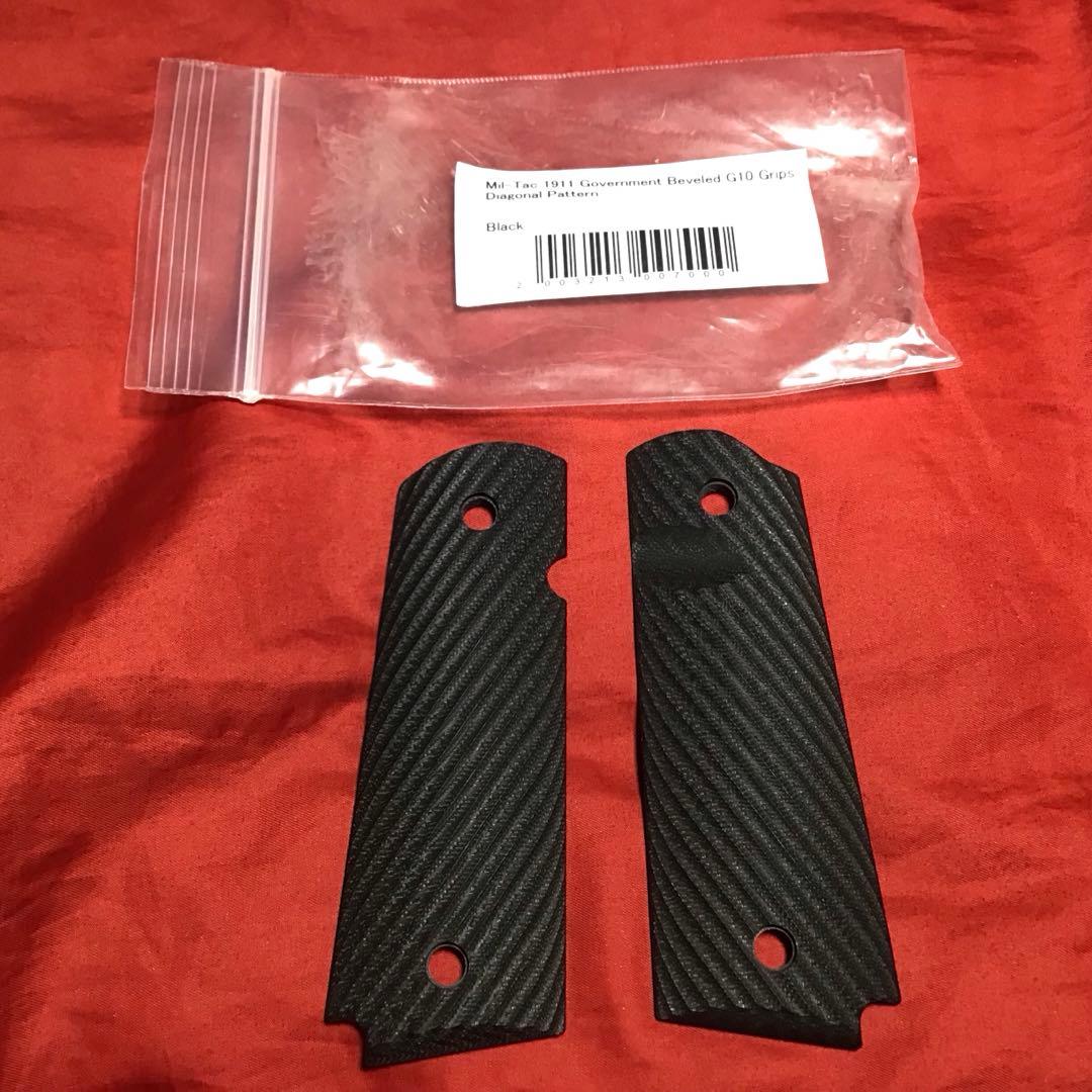 MilTac製　1911Beveled G10グリップ BK 新品