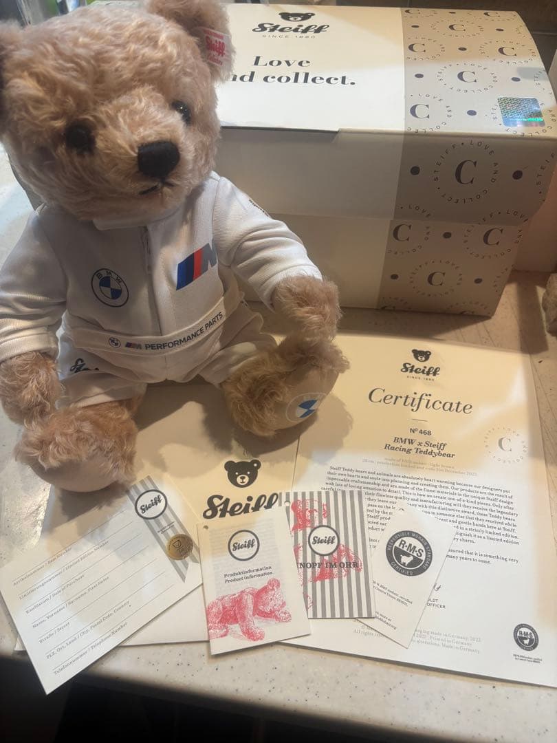 Steiff BMW テディベア 30cm イニシャル