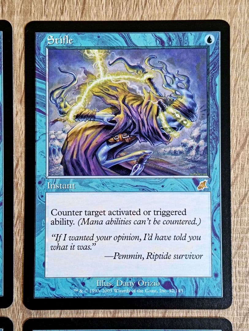 【MTG】もみ消し / Stifle [SCG] 4枚セット