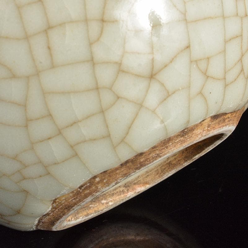 中国　南宋　哥窯　氷裂文　水孟　筆洗　V　R6822