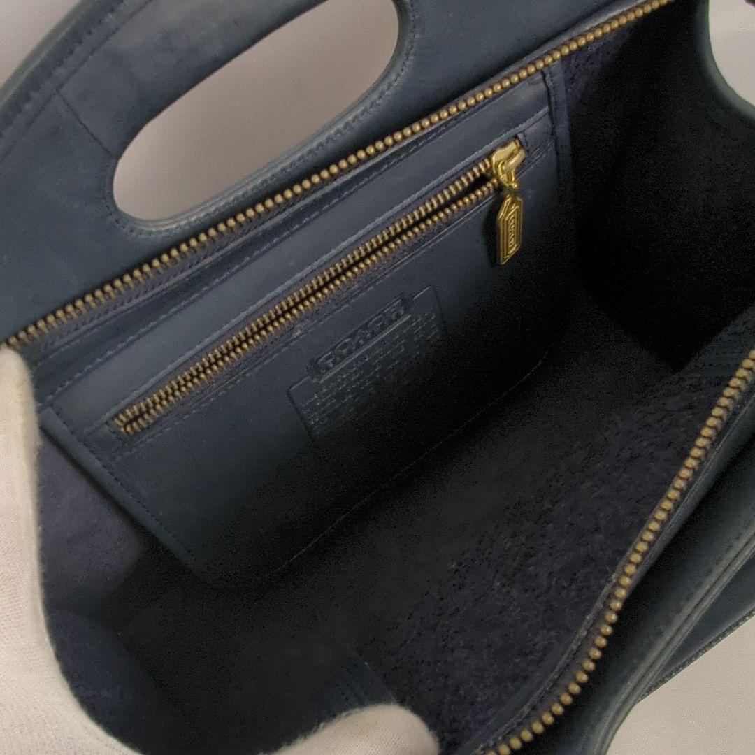 【希少】OLD COACH オール レザー ショルダー ビジネス ハンドバッグ