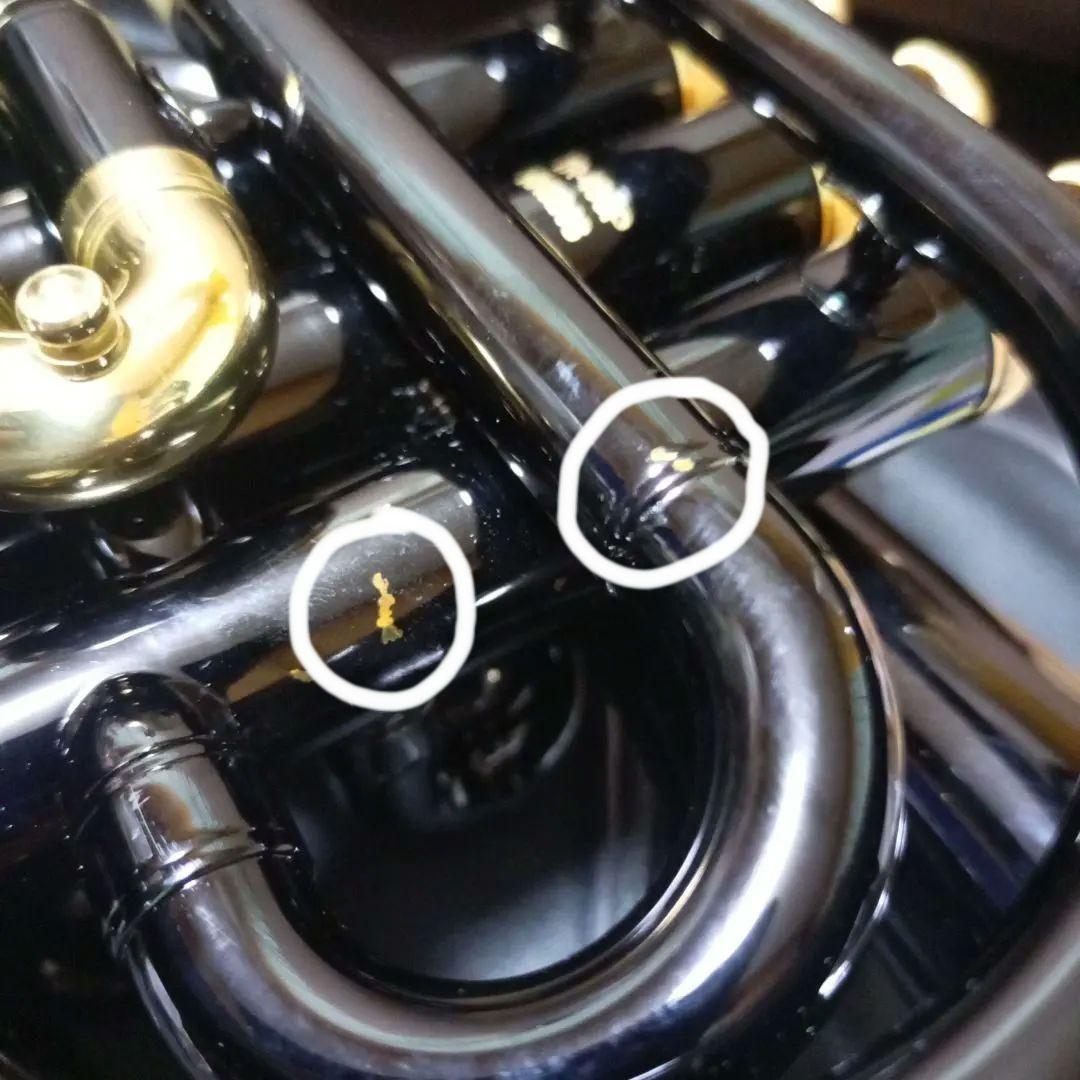 J.マイケル ポケットトランペット TR-400PCL 黒 ボタン アワビ柄