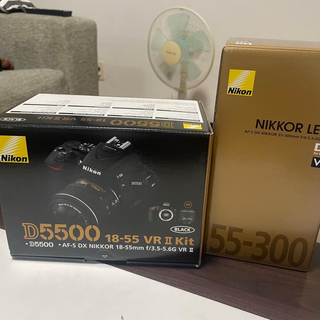 【保証有り】Nikon デジタル一眼レフカメラ D5500 ダブルズームキット