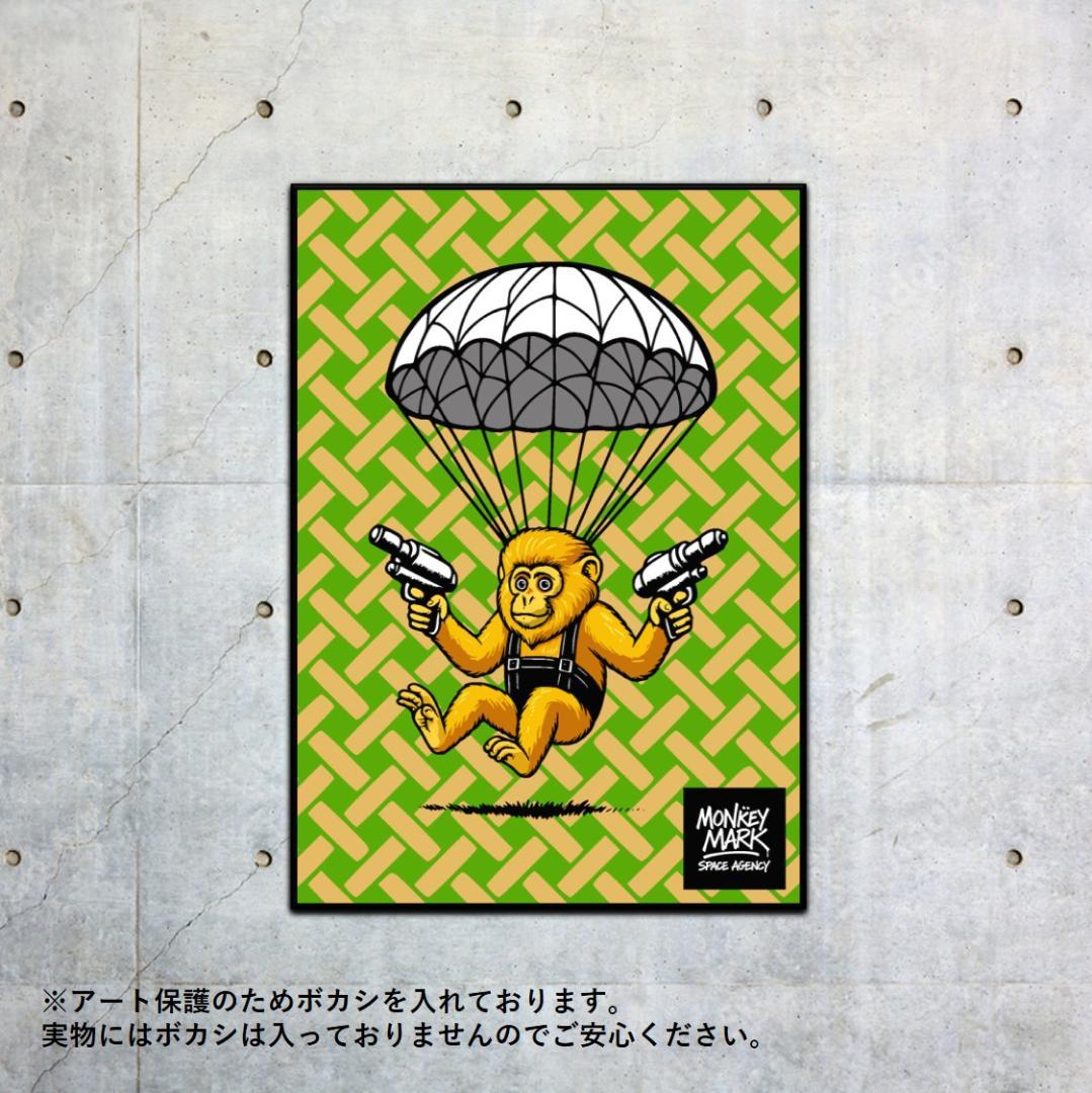 MONKEY MARK ゴールデンモンキー グラフィックアートA1