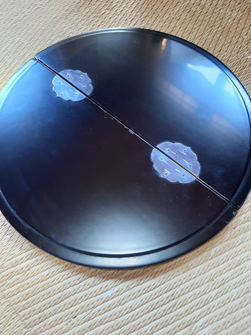 茶道具　ギヤマン（義山）平水指　漆蓋付き 共箱　水差 水入れ　平　硝子　ガラス