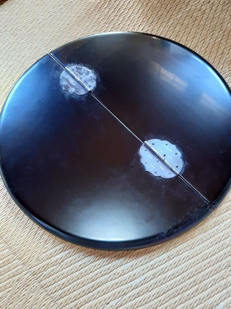 茶道具　ギヤマン（義山）平水指　漆蓋付き 共箱　水差 水入れ　平　硝子　ガラス