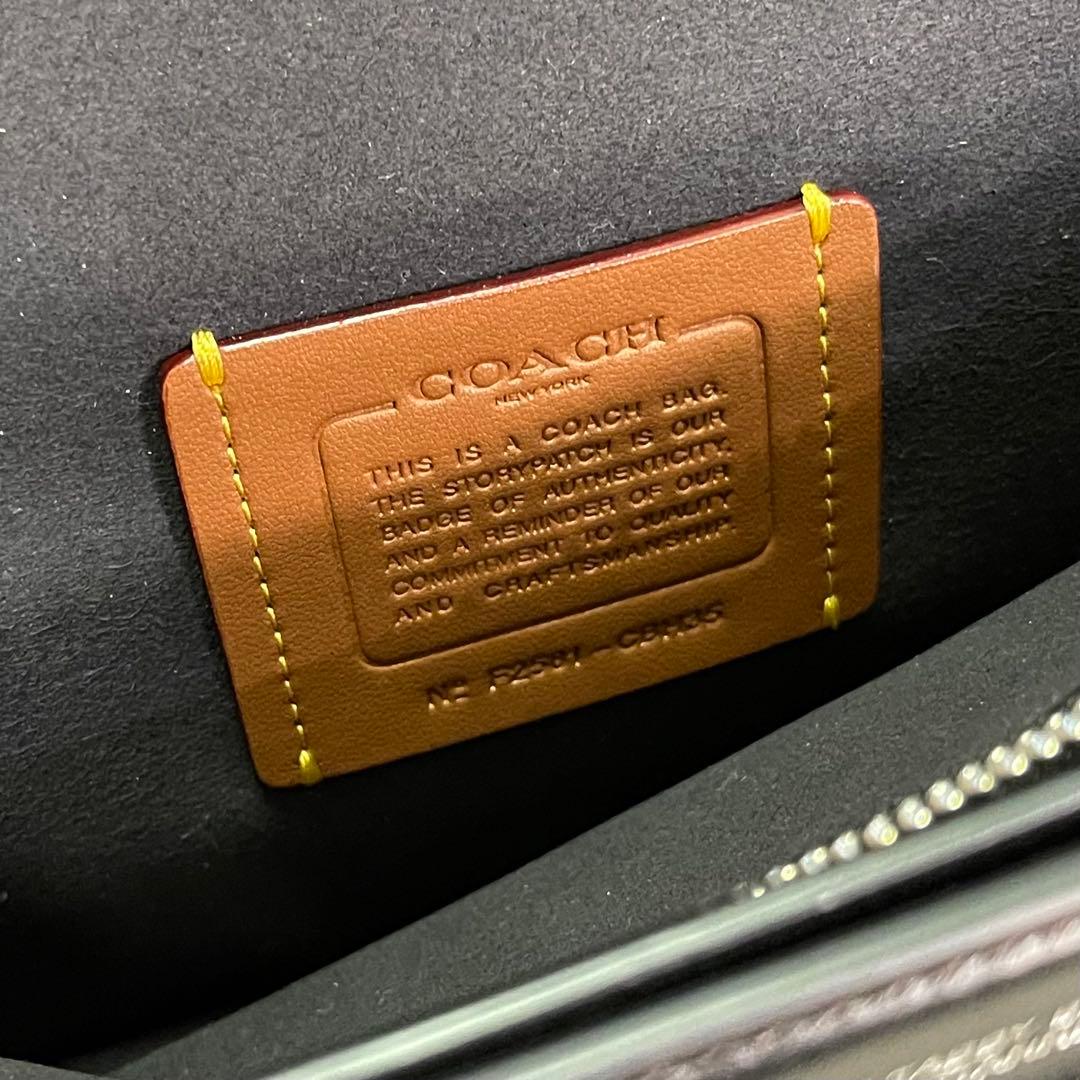 COACH コーチ タビー ショルダー バッグ 26・ラブド レザー