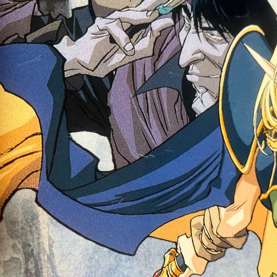 PCエンジンソフト　ロードス島戦記　非売品ポスター　複製サイン入り　破れあり