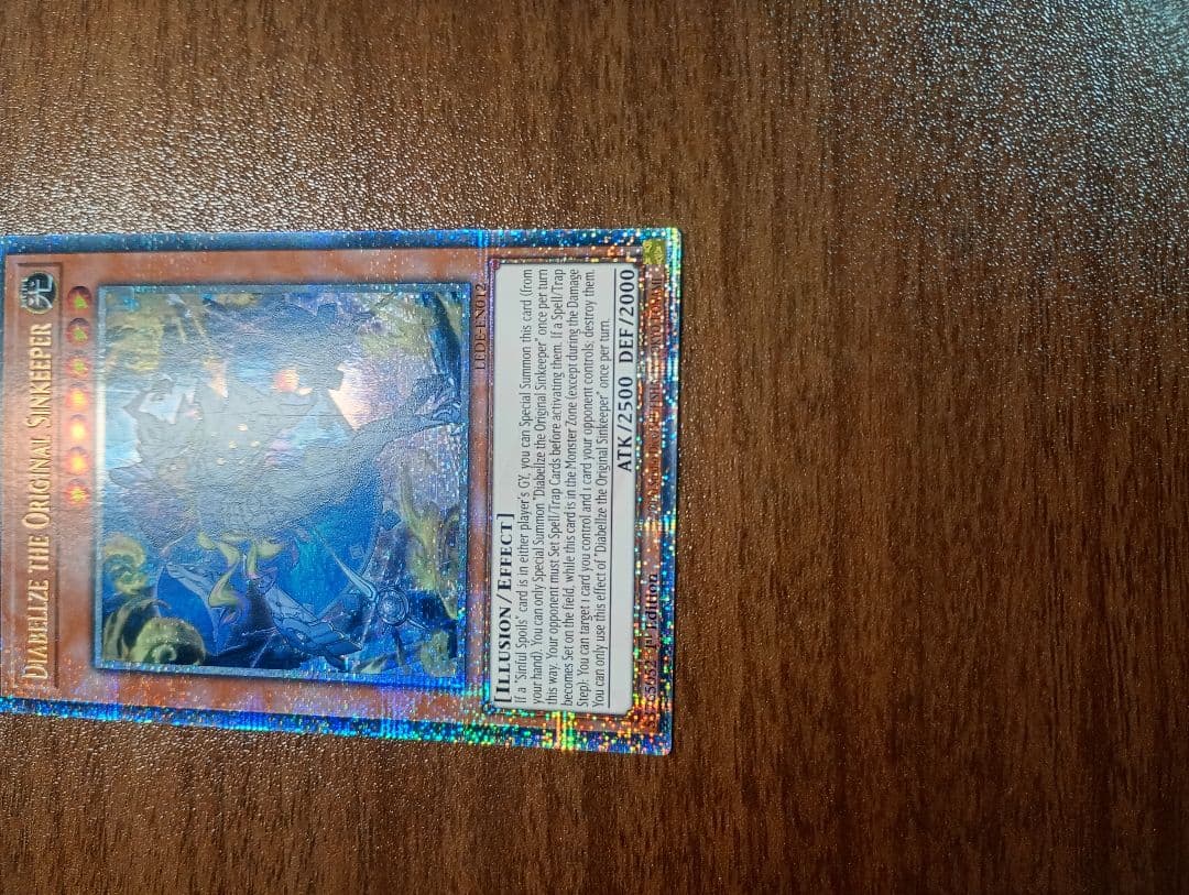 遊戯王　原罪のディアベルゼ　25thシークレットレア　クオシク　英語版