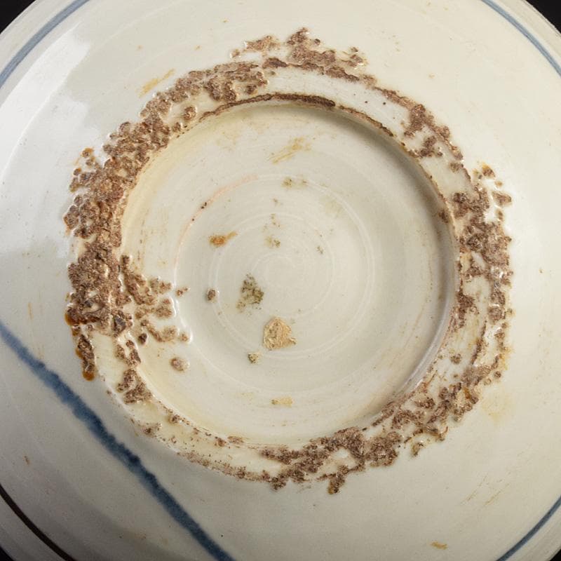 朝鮮美術　李朝　高麗白磁　染付　花文　長頸瓶　V　R4920