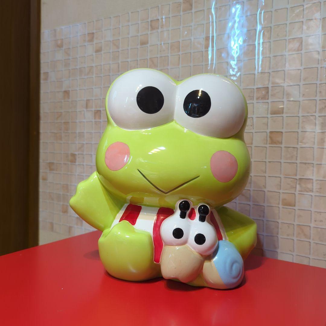 SANRIO・サンリオ・けろけろけろっぴ・当時物・陶器・貯金箱・大きめ・単品
