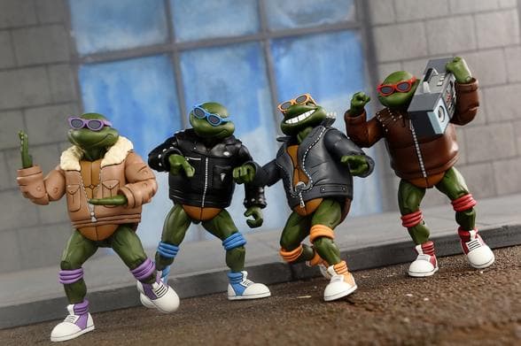 【NECA】新品 正規品 パンク・タートルズ TMNT フィギュア 4PK