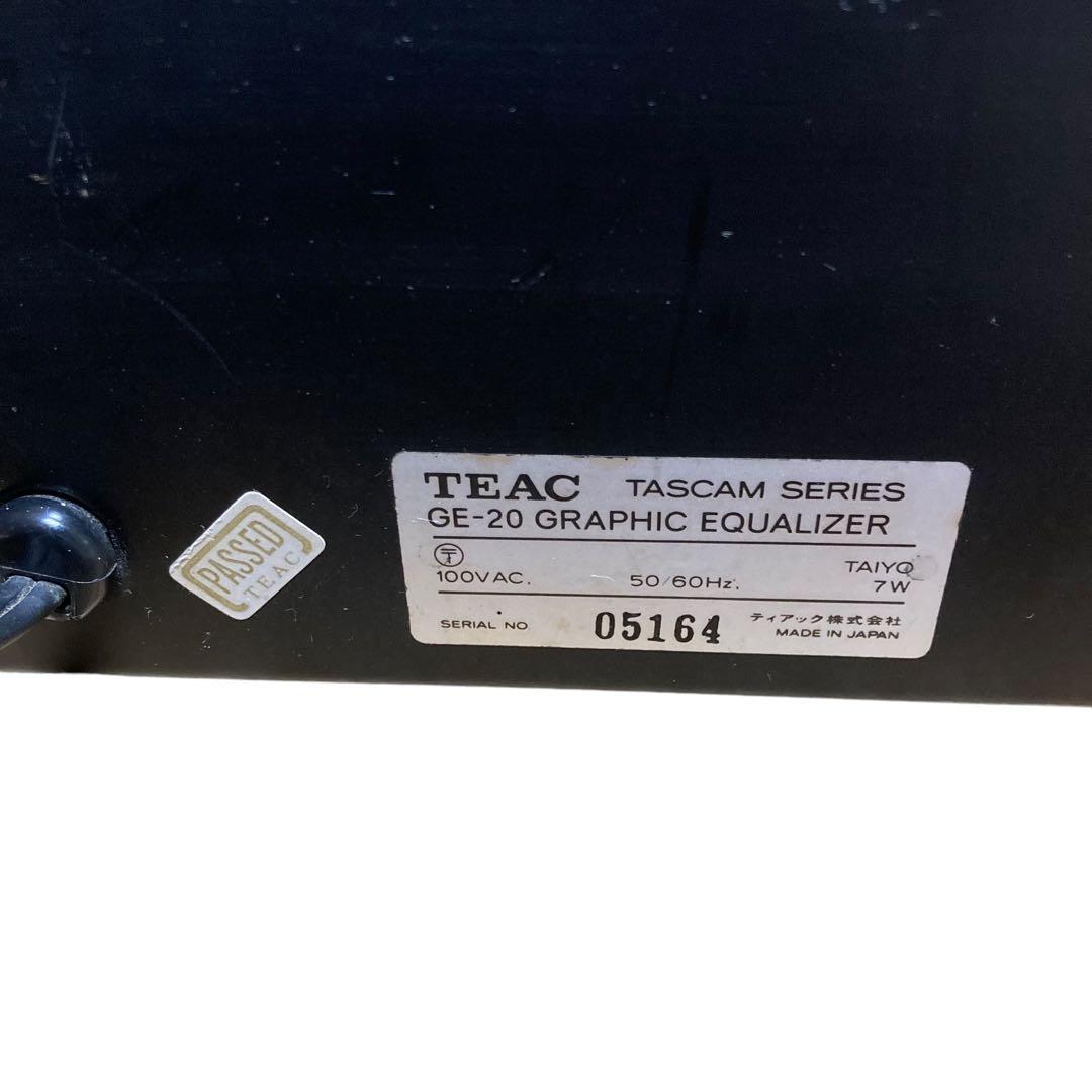 ⭐️TEAC GE-20 10バンド　グラフィックイコライザー　動作確認済み