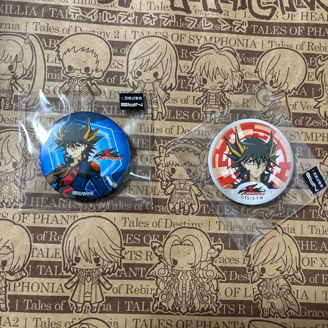 遊戯王 5D's 不動遊星　缶バッジ2種　未開封
